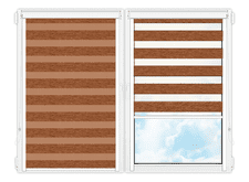 Рулонные кассетные шторы День Ночь Равелло-404 цена. Купить в «Мастерская Жалюзи»