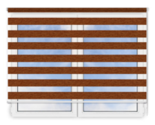 Стандартные рулонные шторы День Ночь Равелло 407 цена. Купить в «Мастерская Жалюзи»