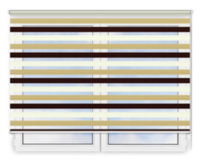 Стандартные рулонные шторы День Ночь Салерно-2001 цена. Купить в «Мастерская Жалюзи»