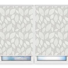 Рулонные шторы Мини Ницца серебро