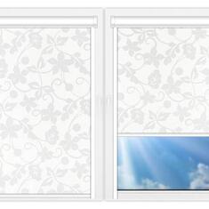 Рулонные шторы UNI Ажур-белый