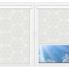 Рулонные шторы UNI Калипсо-белый